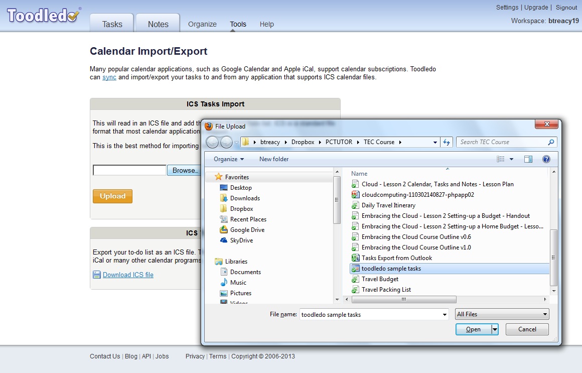 Toodledo - Browse for Import File.jpg