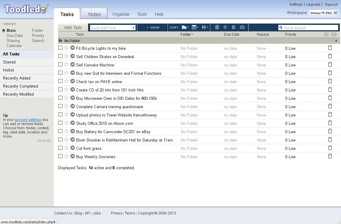 Toodledo - Tasks added multiply.JPG