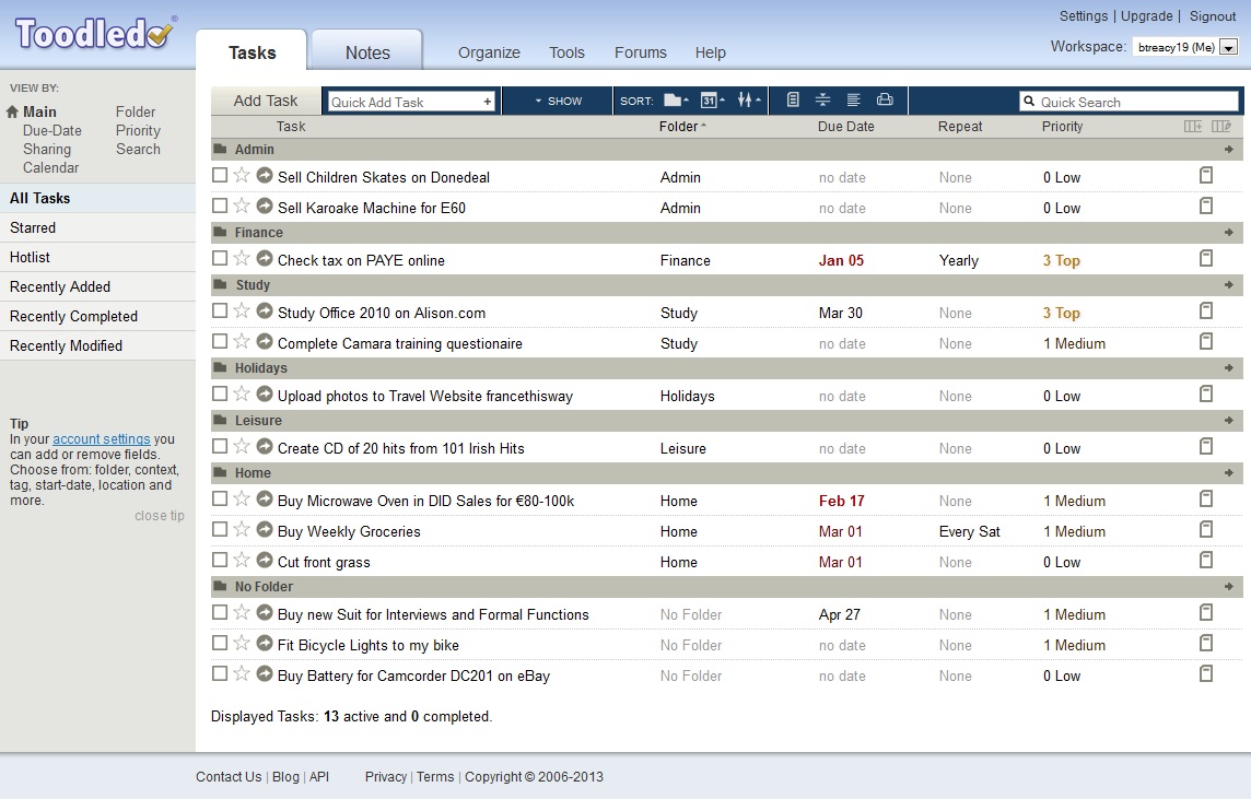 Toodledo - Tasks in Folder Order.jpg