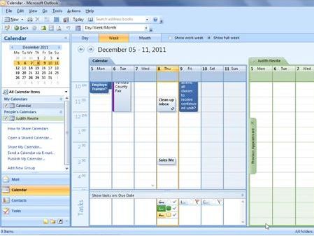Calendar, Tasks and Note-taking using Web Apps